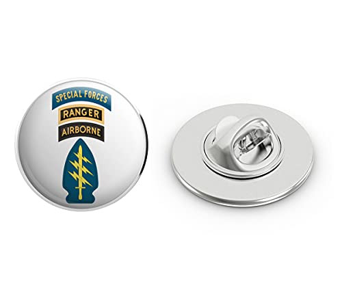 Veteran Pins US Army Special Forces with Airborne and Ranger Tab Patch Metal 0.75" Lapel Hat Pin Tie Tack Pinback