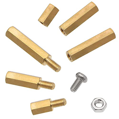 210PCS M3 Male-Female Hex Spacer Standoffs Screws Nut- Screw Nut Threaded Pillar Hex Standoff PCB Motherboard