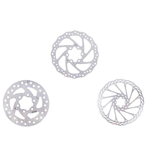 Brake Disc Brake Rotor - Bike Brake Rotors- Steel Bicycle Disc Brake Rotor for Road Bike- Mountain Bike- Threaded Hubs Brake Disc Rotor with 6 Screws -16cm-