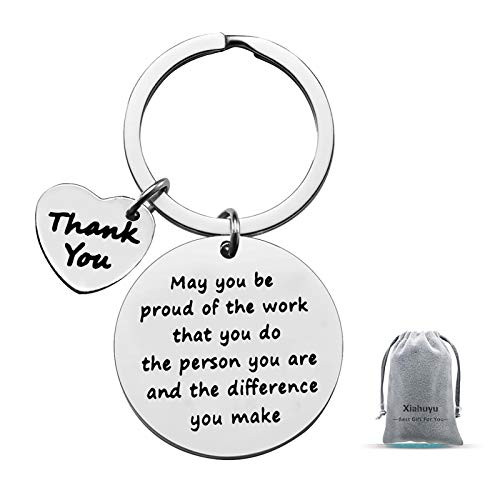 Thank You Gifts Appreciation Keychain Make a Difference Keychain Thank You Gifts for Employee Volunteer Social Worker Appreciation Gifts for Nurse Mentor Teacher Gifts