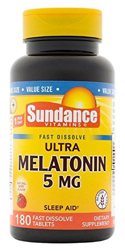 Sundance 5 Mg Melatonin Tablets- 180 Count