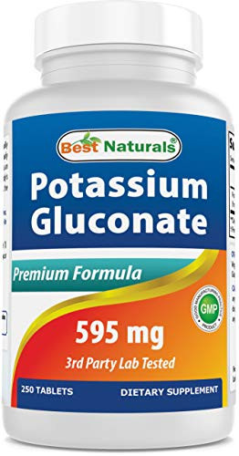 Best Naturals Potassium Gluconate Supplement 595 Mg Tablet- 250Count
