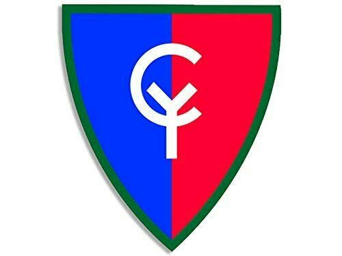 JR Studio 3x4 inch 38th Infantry Divisiion Shield Shaped Sticker -Army SSI Insignia Logo- Vinyl Decal Sticker Car Waterproof Car Decal Bumper Sticker