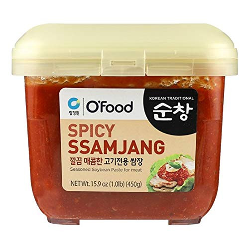 O'Food Chung Jung One Korean Traditional Sunchang Spicy SsamJang 1.0lb -450g-- Seasoned Soybean Paste for Meat
