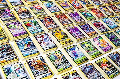 20 Pokemon Cards - No Duplicates - 1 V- VMAX- EX- Or GX Pokemon Card  Plus  1 Holo Rare Included - Special Pokemon TCG Packs -2 Custom Pokemon Packs - Blazing Card Sticker