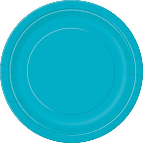 Teal Paper Cake Plates- 50ct