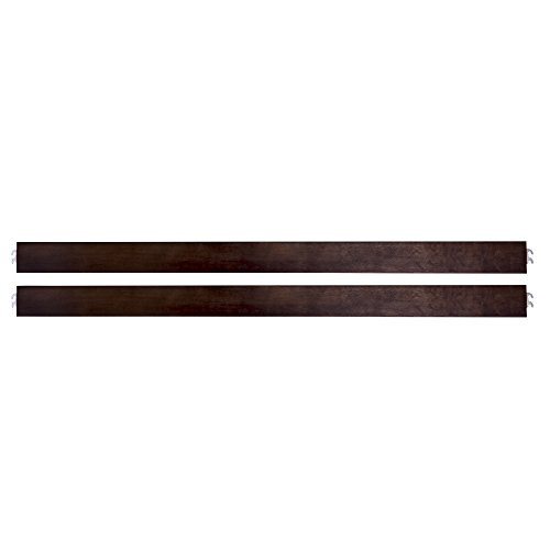 Evolur Universal Convertible Crib Wooden Full Size Bed Rail, Cafe Noir
