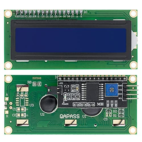Anncus LCD 1602 / Adapter / LCD1602 with Adapter / LCD1602 with keypad Shield -Yellow-Green/Blue Screen- 5V 1602 Display with Backlight - -Color: 1602 with Adapter-