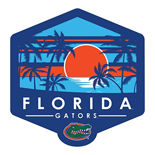 NCAA Florida Gators Unisex 4" Vinyl Sticker - Landscape Shield Palms- Multi- One Size