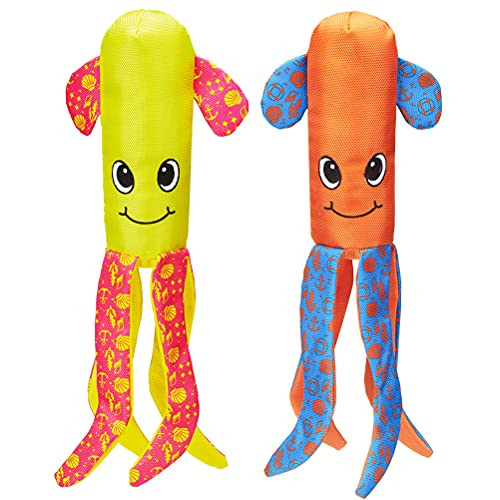 Squeaky Dog Pool Toys - Dog Water Floating Toys for Summer- Durable Lightweight Dog Interactive Toys Puppy Chew Toys for Swimming Pool 2 Pack