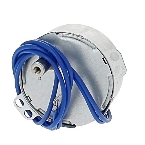 Fielect 2Pcs Synchronous Motor AC 110V 30RPM Turntable Motor CW Direction 4W TYC-50 Horizontal Hole Tapping Shaft
