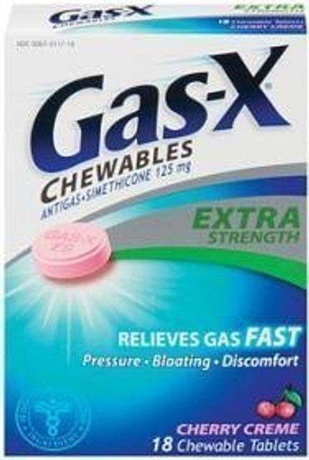 Gas-X Extra Strength Cherry Creme Chewable Tablets 18-Count by Gas-X by Gas-X