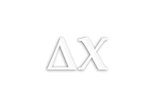 Officially Licensed Delta Chi 6" x 3" Window Decal - White