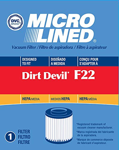 Dirt Devil Upright Vacuum Cleaner Style F-22 Hepa Filter Part  1LV1110000