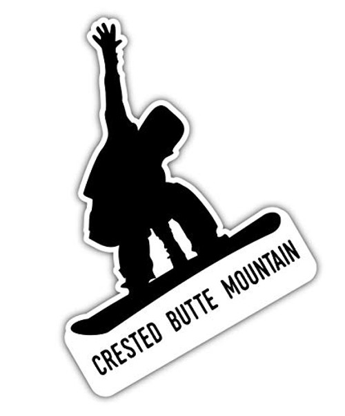 Crested Butte Mountain Colorado Ski Adventures Souvenir 4 Inch Vinyl Decal Sticker Board Design Crested Butte Mountain Colorado Ski Adventures Souvenir 4 Inch Vinyl Decal Sticker Board Design