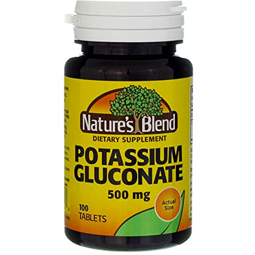 Nature's Blend Potassium Gluconate 500 mg 100 Tabs Nature's Blend Potassium Gluconate 500 mg 100 Tabs