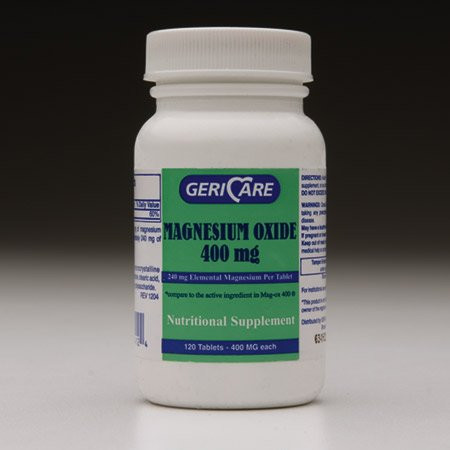 Geri-Care Pharmaceuticals 634-12 Magnesium Oxide Tablets 400mg 120 TB/Bottle