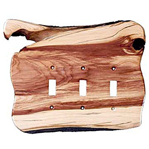 Sierra Lifestyles Rustic Switch Plate, 3 Toggle, Juniper