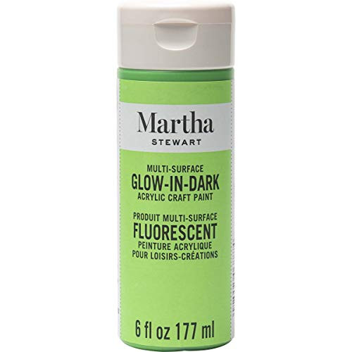 Martha Stewart Crafts Multi-Surface Glow-in-the-Dark Acrylic Craft Paint- 6 oz- Green