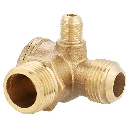 Air Compressor Check Valve- Chacerls Male Thread 90 Degree Brass Air Compressor Check Valve Spare Parts 201910mm