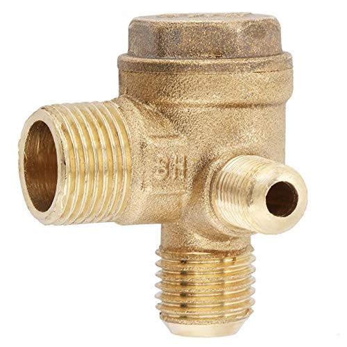 Air Compressor Check Valve- Chacerls Male Thread 90 Degree Brass Air Compressor Check Valve Spare Parts 201410mm
