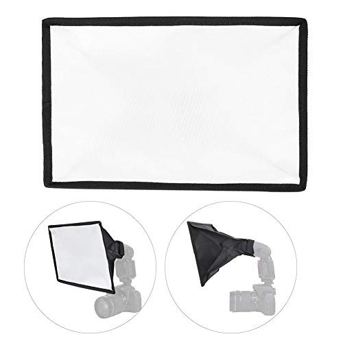 Pomya Flash Diffuser Light Softbox- Universal 20x30cm Speedlite Softbox Diffuser for Camera Flash Light Speed Lights