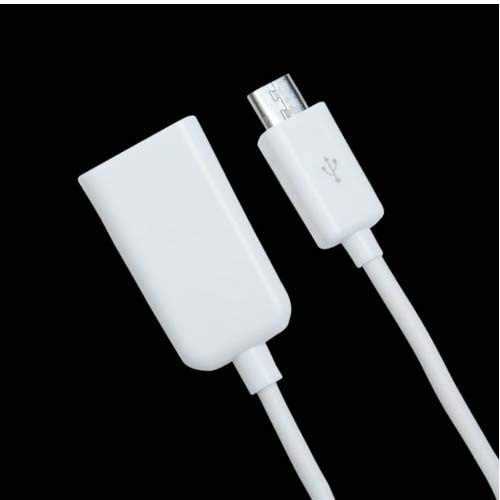 Lysee Data Cables - USB OTG AdaptorAdapter Cable For Maylong Mobility Tablet M-900 PK M-900 BK Tablet Android USB 2.0 OTG Adapter - -Color: WHITE-