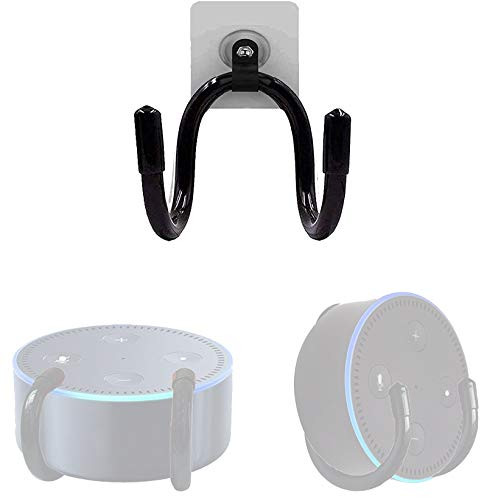 1Pack Wall Mount Bracket Hanger Holder Stand Clip - Adjustable Size - Great for Echo Dot -1st Gen- Echo Dot -2nd Gen- Echo Dot -3rd Gen- - No Echo Smart Home Speaker Included - No Drilling