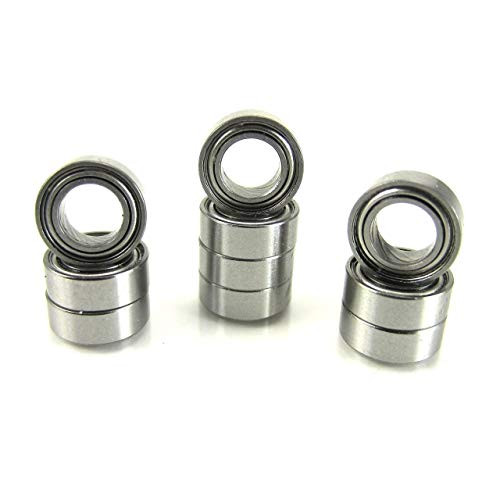 TRB RC 4x7x2.5mm Ball Bearings ABEC 3 Metal Shields -10- MR74-ZZ