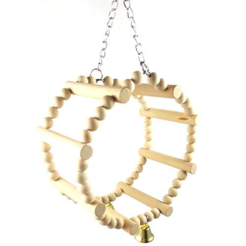 ONWRACE Birds Training Toy- Parrot Toys- Swing Chewing Toys for Birds- Pet Bird Parrot Wooden Ferris Wheel Hanging Swing Ladder Stand Climbing Chew Toy Wood Color ONWRACE Birds Training Toy- Parrot Toys- Swing Chewing Toys for Birds- Pet Bird Parrot Wooden Ferris Wheel Hanging Swing Ladder Stand Climbing Chew Toy Wood Color