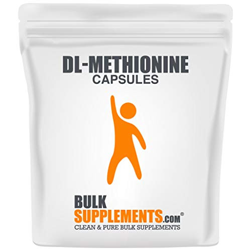BulkSupplements.com DL-Methionine - Methionine Tablets - Methionine Capsules - Choline Supplements - Antioxidant Joint Compound -100 Vegetarian Caps-