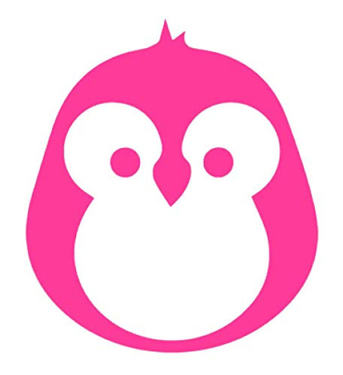 Cute Baby Penguin Vinyl Sticker Decals for Car Bumper Window Laptop Phone Tablet -6" x 5.2"- Hot Pink- Cute Baby Penguin Vinyl Sticker Decals for Car Bumper Window Laptop Phone Tablet -6" x 5.2"- Hot Pink-
