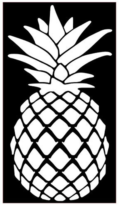 Pineapple Vinyl Sticker Decals for Car Bumper Window Laptop- Phone- Tablet -6" x 3.2"- White- Pineapple Vinyl Sticker Decals for Car Bumper Window Laptop- Phone- Tablet -6" x 3.2"- White-