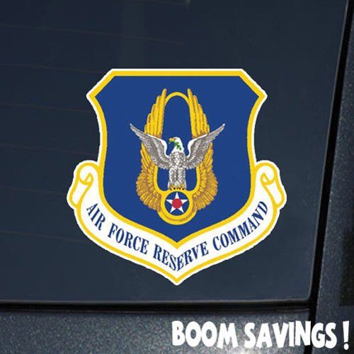 Boomsavings Air Force USAF Shield AF Reserve Command 6" Decal Sticker