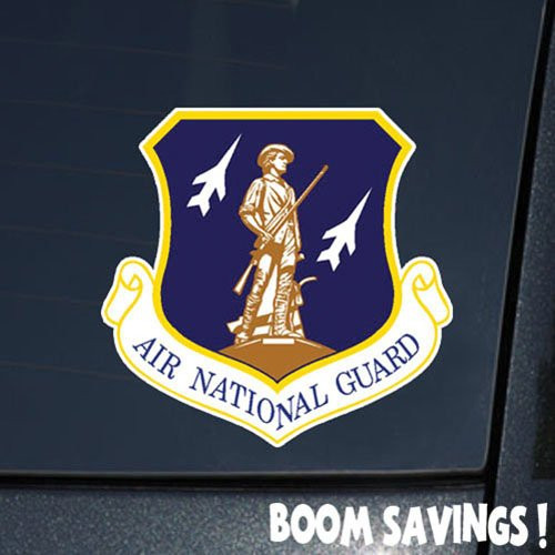 Boomsavings Air Force USAF Shield Air National Guard -ANG- 6" Decal Sticker