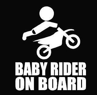 MAF - Baby Rider ON Board White 5.5 in 492 Vinyl Decal Sticker for Cars LAPTOPS Walls Windows Toolbox Gift