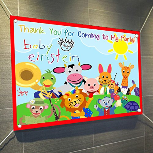 Baby Einstein Large Vinyl Indoor or Outdoor Banner Sign Poster Backdrop, party favor decoration, 30" x 24", 2.5' x 2' Baby Einstein Large Vinyl Indoor or Outdoor Banner Sign Poster Backdrop, party favor decoration, 30" x 24", 2.5' x 2'