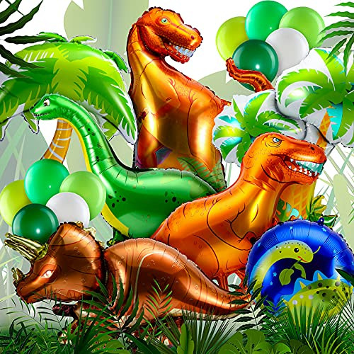 17 Pieces Dinosaur Balloons Dinosaur Party Supplies- Giant Kids Dinosaur Theme Party Foil Balloon Aluminum Mylar Helium Jungle Balloons for Birthday Graduation Baby Shower Jungle Theme Party Supply 17 Pieces Dinosaur Balloons Dinosaur Party Supplies- Giant Kids Dinosaur Theme Party Foil Balloon Aluminum Mylar Helium Jungle Balloons for Birthday Graduation Baby Shower Jungle Theme Party Supply