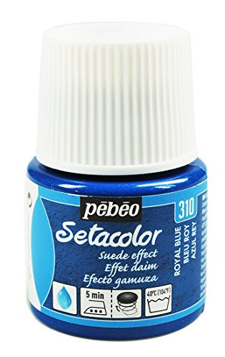 PEBEO Suede Effect Setacolor Fabric Paint- 45ml- Royal Blue
