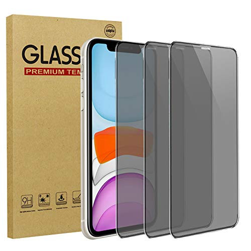 LCHDA 3-Pack Privacy Tempered Glass Film for iPhone 11 Pro/iPhone X/iPhone Xs 5.8 Inch- Full Coverage Anti-Spy 9H Hardness Anti-Scratch Ultra Clear Case Friendly Shield Glass Screen Protector