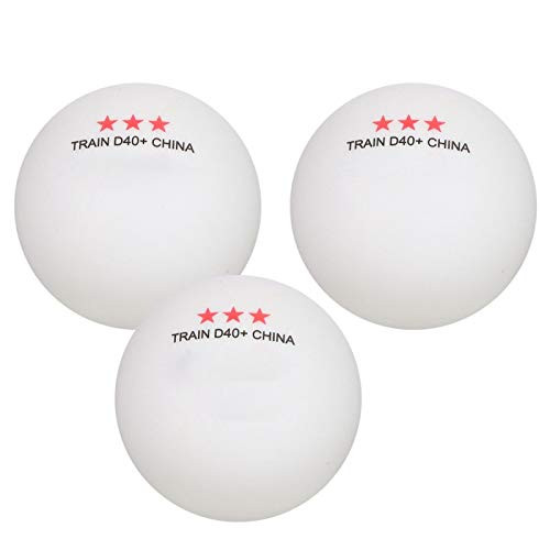 VGEBY Ping Pong Ball 3Pcs 3-Star ABS Table Tennis Ball Ping Pong Balls for Competition Training Entertainment-??-