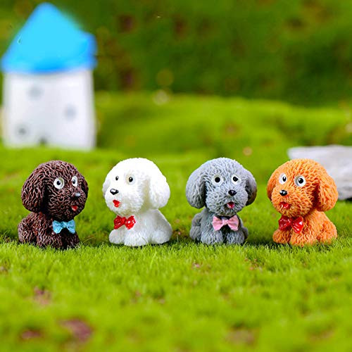 N/ hfjeigbeujfg Miniature Fairy Garden 4Pcs Cute Dog Puppy Figurine Crafts DIY Miniature Fairy Garden Decoration Gift N/ hfjeigbeujfg Miniature Fairy Garden 4Pcs Cute Dog Puppy Figurine Crafts DIY Miniature Fairy Garden Decoration Gift