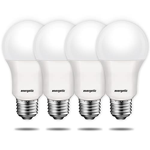 100W Equivalent LED A19 Light Bulb 1600 Lumens Daylight 5000K Non Dimmable 13.5-Watt UL Listed- 4 Pack