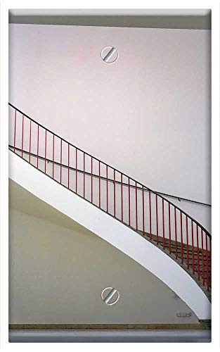 Single-Gang Blank Wall Plate Cover - Architecture Contemporary Modern Stairs Emergence