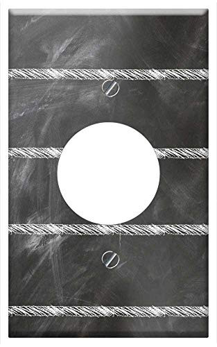 Single Hole Device Receptacle Wall Plate Cover - Checklist Check Rectangles List Lines