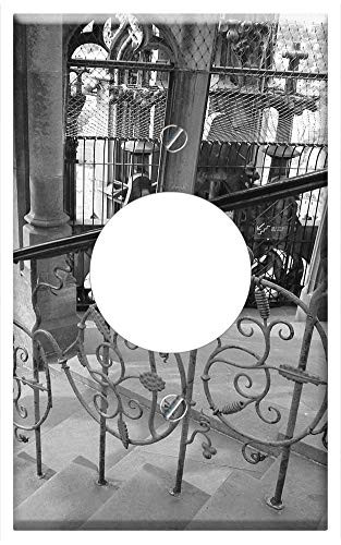 Single Hole Device Receptacle Wall Plate Cover - Stairs Railing Ulm Cathedral Building Ulm MUnster
