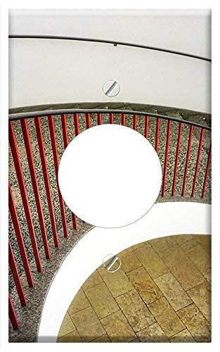 Single Hole Device Receptacle Wall Plate Cover - Architecture Level Within Arch Stairs Railing