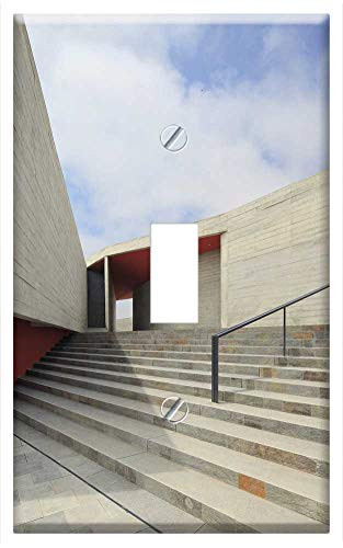 Switch Plate Single Toggle - Stairs Arena Building Photography