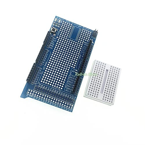 Anncus Prototype Shield Protoshield V3 Expansion Board with Mini Bread Board MEGA  Plus  White breadboard