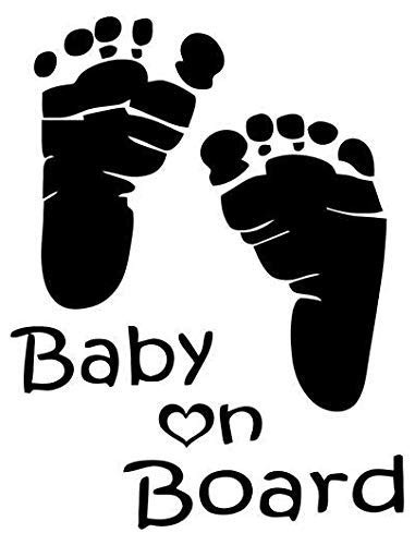 Baby on Board - Sticker Graphic - Auto- Wall- Laptop- Cell- Truck Sticker for Windows- Cars- Trucks